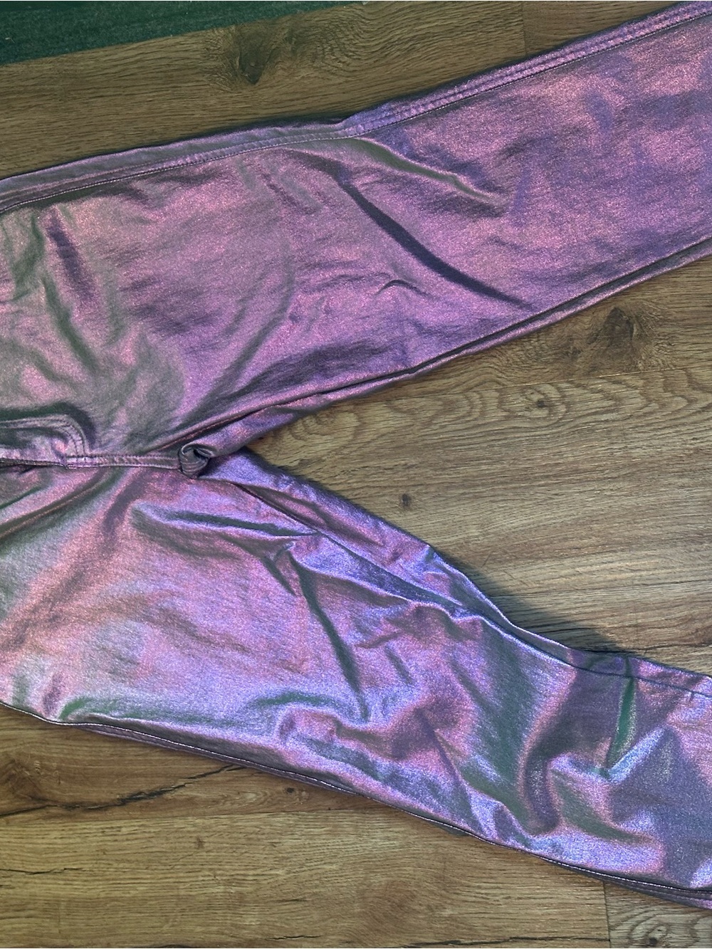 Iridescent Metallic Pink Lavender Leggings